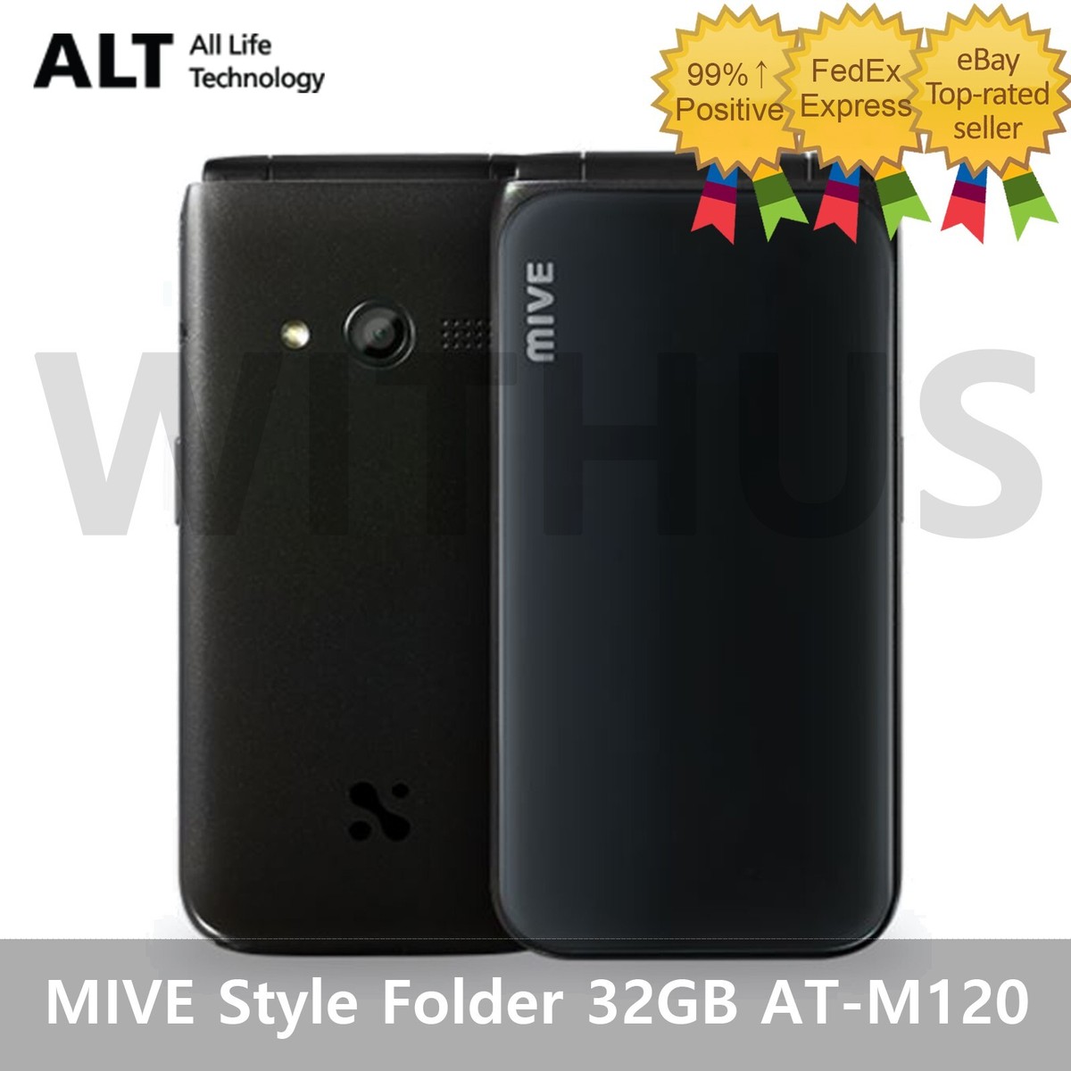 携帯電話本体 Android12 ALT MIVE Style Folder AT-M120 ALT MIVE Style Folder 32GB AT-M120 Unlocked LTE/3G - Black