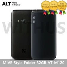 ALT MIVE Style Folder 32GB AT-M120 Unlocked LTE/3G - Black=