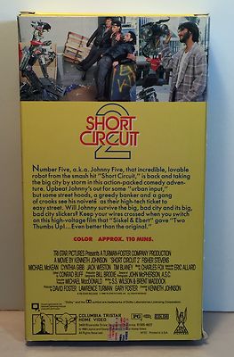 Vintage 1988 Short Circuit 2 VHS Movie Collectible Gift | eBay