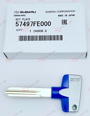 Genuine OEM Subaru STi Logo Key Plate Impreza WRX STi Forester Legacy 57497FE000