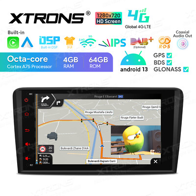 8'' Autoradio Für Audi A3 8P 8P1 S3 8P RS3 4G+64GB IPS Android 14 8Core GPS Navi