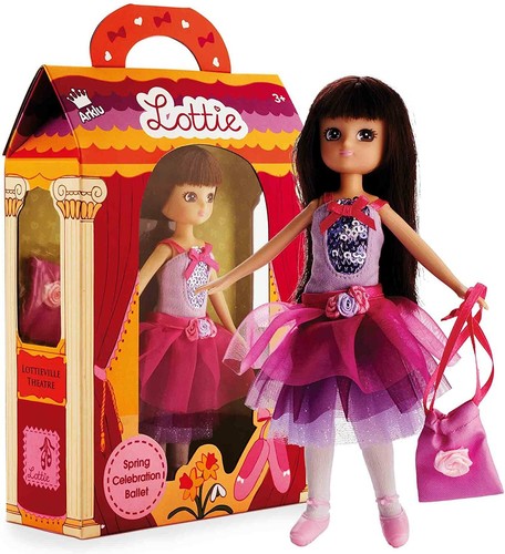 Arklu Lottie Spring Celebration Ballet Doll Perfect Ballet Toys Brown Hair & Eye - 第 1/6 張圖片