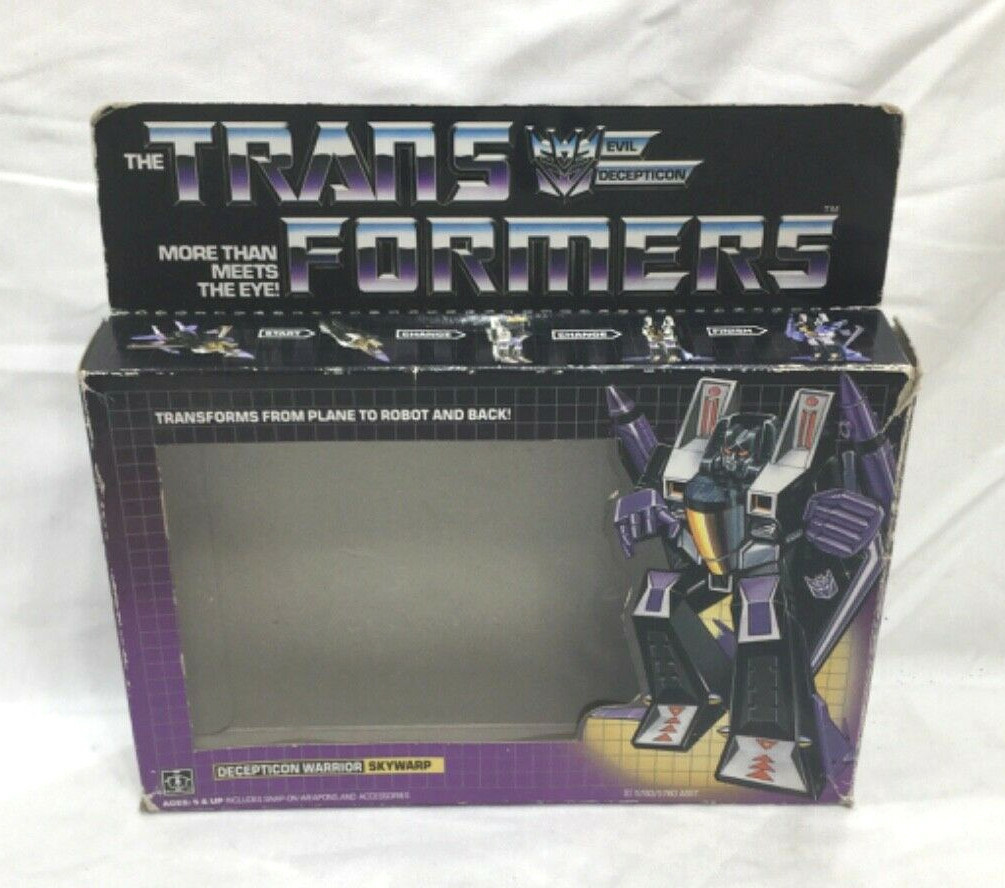 1984 Vintage G1 Transformers Skywarp Complete Boxed Pre-Rub