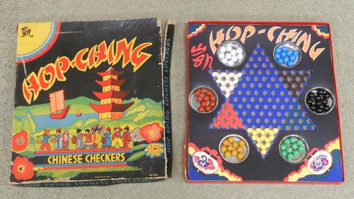 1940's CARDBOARD HOP CHING CHINESE CHECKERS PRESSMAN TOY CORP. 5915