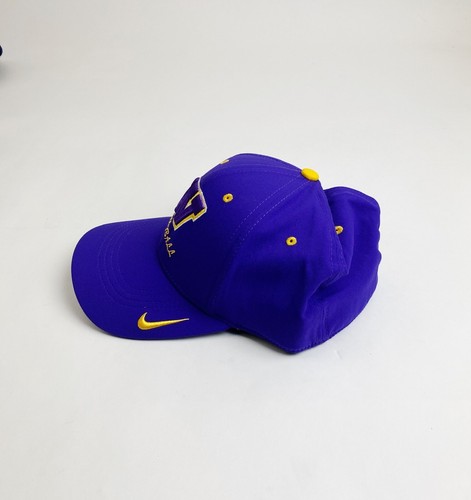 Nike Wilson HS Tigers Legacy91 Swoosh Flex Cap Men's Size M/L Purple Hat 384429 - Picture 2 of 4
