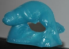 Mold-A-Rama River Otter - MarineLand of the Pacific Zoo souvenir AQUA BLUE