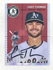 Cody Thomas 2023 Topps Chrome Platinum Anniversary Prism Refractor RC #104 Card