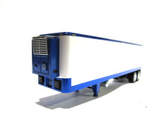 DCP FIRST GEAR 1/64 SCALE BLUE WHITE TANDEM AXLE VINTAGE TRAILER W REEFER