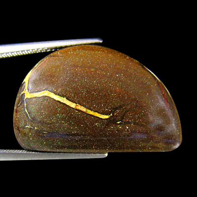 31.93Ct AMAZING RARE ! MATRIX DESIGN PICTURE KOROIT BOULDER OPAL