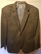 J.M. Haggar Premium Stretch Suit Blazer Size 44 Regular Dark Grey, Diamond Weave