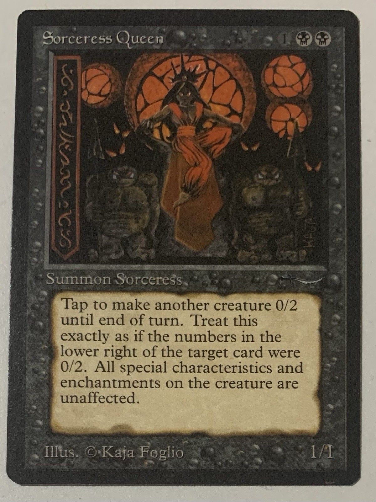 Magic The Gathering MTG SORCERESS QUEEN Arabian Nights! NM!