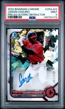 2022 Bowman Chrome Atomic Refractor /100 Jaison Chourio PSA 9