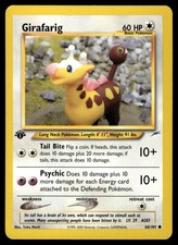 Girafarig 66/105 WOTC Neo Destiny 1st Edition Common Pokemon Card - LP