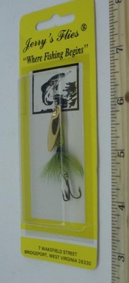 Jerrys Flies 305 1/16 Oz Magnum Four Spinner Black/Chartreuse