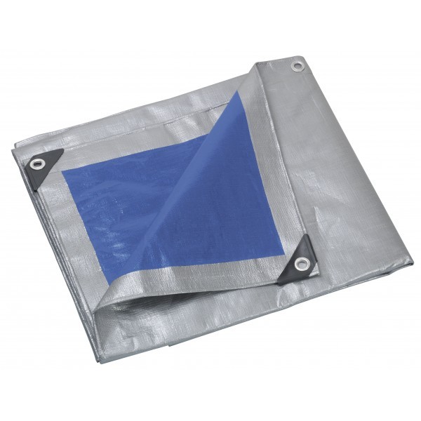 Ribitech Bâche Ultra-lourde 8 X 12m bâche de protection bois remorque travaux étanche