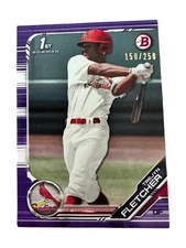 2019 Bowman Draft BD-174 Trejyn Fletcher Purple #/250 St. Louis Cardinals