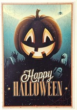 Happy Halloween / Greeting Card incl. Envelope 7 5" 