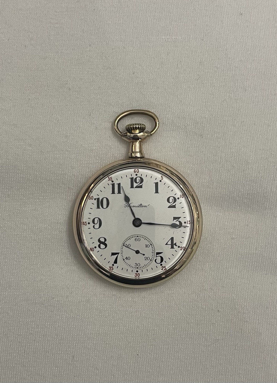 1917 Hamilton 974 Model 2 16s 17j Gold Filled Pocket Watch - Runs