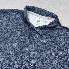PUMA Volition Paisley Golf Polo Shirt Mens XL...