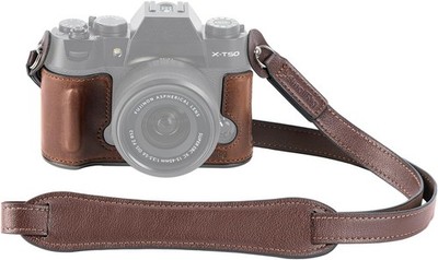 SmallRig 4710 Fujifilm X-T50 Half Leather Case Kit Shoulder Strap Brown