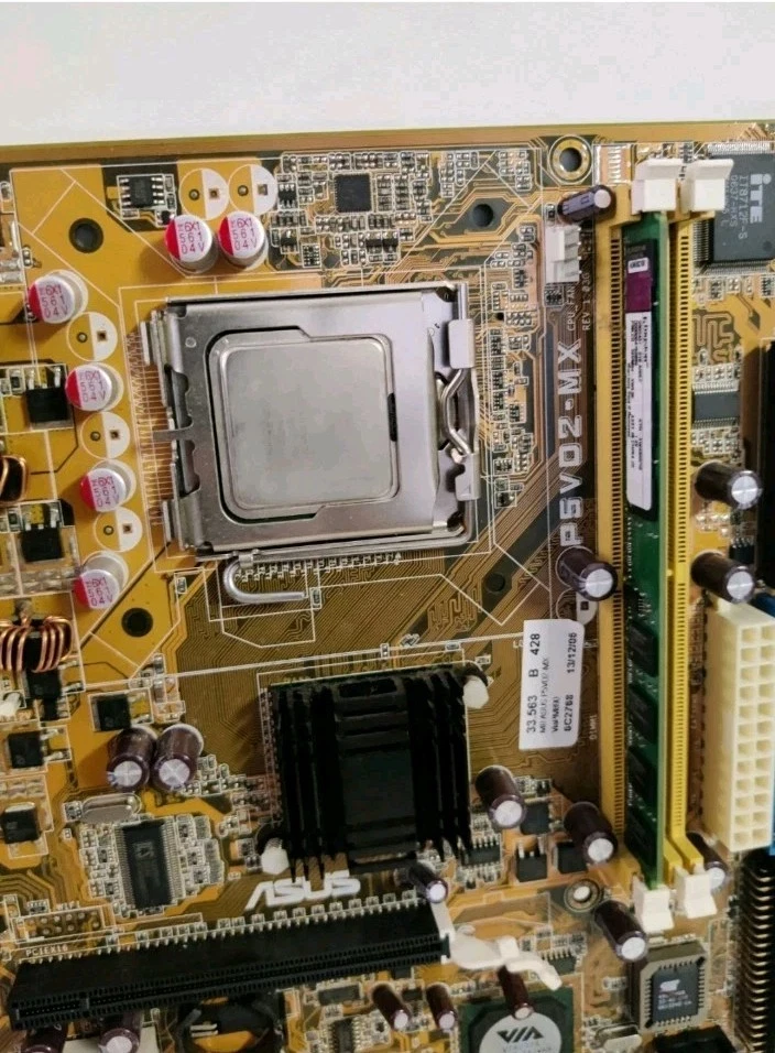 Motherboard Socket 775  ASUS P5VD2-MX + Scheda Intel Pentium 4 + RAM 1GB DDR2 - Immagine 4 di 4