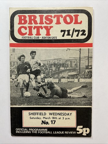 Bristol City v Sheffield miércoles; 18 de marzo de 1972