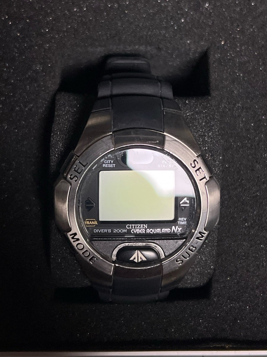 【動作未確認】CITIZEN Cyber AQUALAND Citizen Men's Promaster Cyber Aqualand NX Watch - Needs Battery | eBay