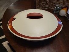 TUPPERWARE VINTAGE SET DA PORTATA OVALE COIBENTATO QUATTRO PEZZI CALDO/FREDDO