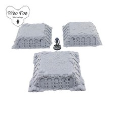 Cyber Worlds Platform x 3 -  Sci fi and Wargaming Terrain 3D Printed - Code2