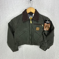 Carhartt Detroit Jacket Sherpa Lined Youth XS 4/5 YYJ97 MOS Moss Green NWT NOS