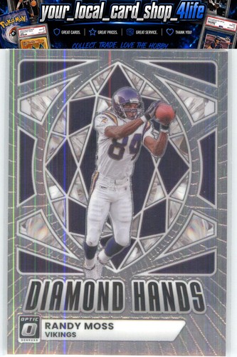 Randy Moss #9 2025 Panini Donruss Optic Diamond Hands card