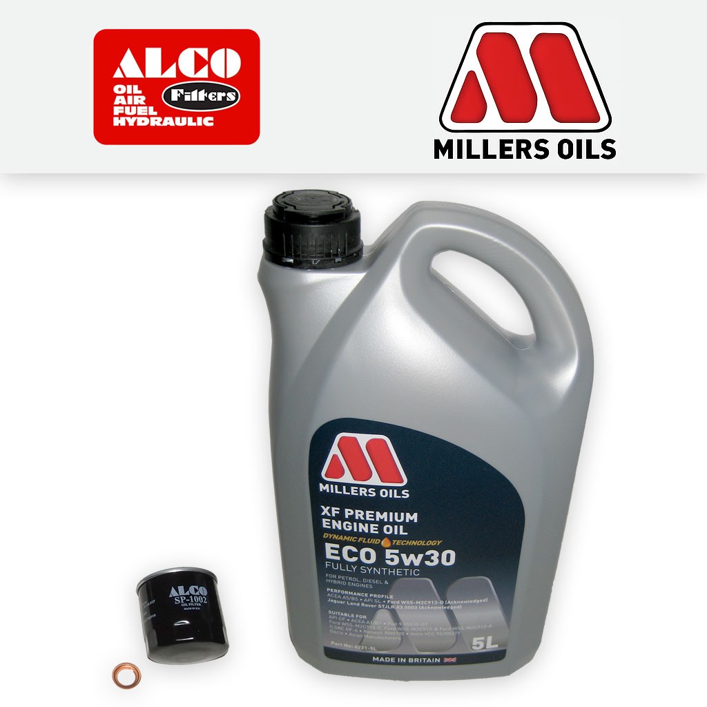 SERVICE KIT for NISSAN QASHQAI J10 1.6 OIL FILTER +XF ECO OIL (2007-2013)