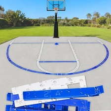 Basketball Court Stencil Kit for Concrete Thick Plastic, Reusable Water....