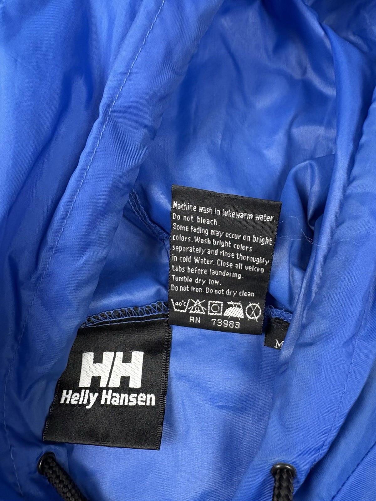 Helly Hansen Packable Jacket Medium Blue Pouch Po… - image 7