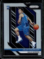 2018-19 Panini Prizm Jalen Brunson Prizm Silver Rookie RC #250 Mavericks (A)
