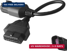 Motorcycle Adapter Fit for OBD2 8pin to 16pin OBD Diagnostic Scanner Convertor A