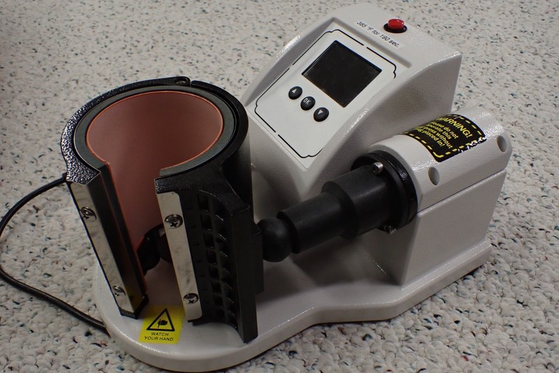110v 11 oz Pneumatic Mug Heat Press Transfer Automatic Cup Stamping DIY Machine