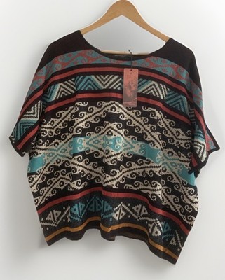Peruvian Connection Damen Pima Baumwolle Strick Coracora Pullover Oberteil Gr. XXL NEU