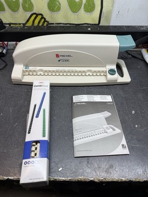 Rexel CB105 Compact Kammbindemaschine, inkl. Kammbinder #3C
