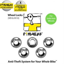 Pinhead Unisexs Solid Axle Locking Nuts M9 & ...
