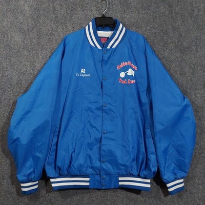ASW Jackets Paulsboro Pool League Varsity Jacket Mens 3XL Blue Nylon USA