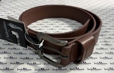 AURELIO VALENTINO Men’s Genuine Leather Belt | Brown | Size 44 | MSRP $30