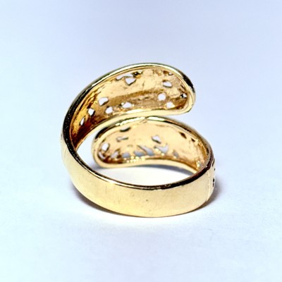Ming's Honolulu 14K Yellow Gold Double Chinese Dragon Size 6.25
