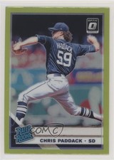 2019 Panini Donruss Optic Rated Rookies Lime Green Prizm Chris Paddack #88 0b67