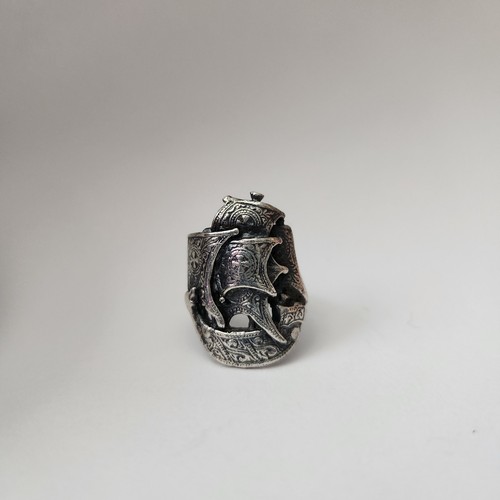 Fiat Lux Sterlingsilber spanische Galeone Ring Gr. 8,5 Dylan Rieder Skaterring - Bild 11 von 12