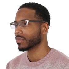 Armani Exchange Demo Rectangular Men's Eyeglasses AX1014 6060 53 AX1014 6060 53