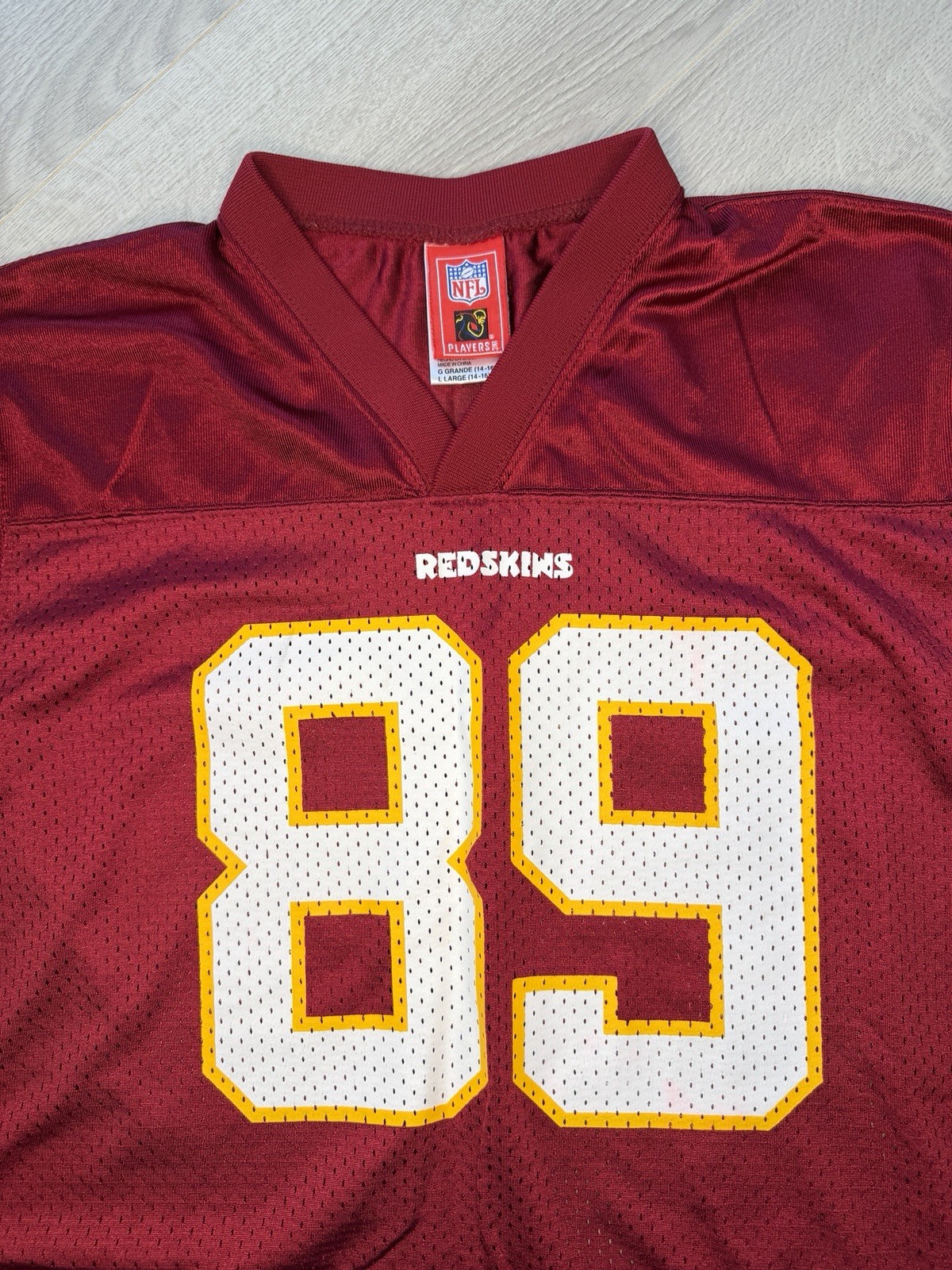 Vintage NFL Reebok Washington Redskins Randy Moss #89 Youth Large Jersey thumbnail 4