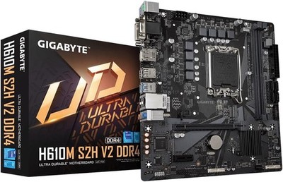 GIGABYTE H610M S2H V2 DDR4 Mainboard Intel Sockel 1700 Intel H610 M.2