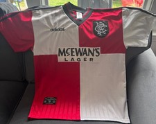 Vintage Adidas Rangers Glasgow Soccer Jersey 1995/1996 Away Size L