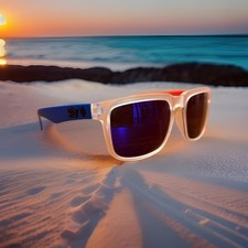 NEW SPY  OPTICS Sunglasses USA Red Clear Blue KEN BLOCK 43 Helm PROMO UV400